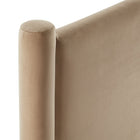 Modway - Rael Performance Velvet Tête de lit jumelée, Taupe-5