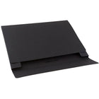 JAM Paper - Portefeuille Kraft avec Fermeture Élastique Grand - 11 x 15 x 3/8 - Noir Recyclé-Fabriqué à partir de carton kraft durable 100 % recyclé et doté d'une fermeture élastique sécurisée