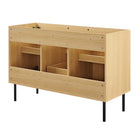 Modway - Chaucer 48" Armoire de toilette de salle de bain (lavabo non inclus) - Chêne-9