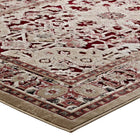Modway - Grania Turc floral vintage orné Tapis de 5 pi l x 8 pi L - Bourgogne et Tan-Matériel durable