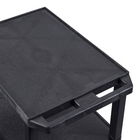 Luxor - Chariot utilitaire polyvalent à deux plateaux plats de 26" H Luxor TUFFY - 24" L x 18" P - noir-Équipé de quatre roulettes pivotantes à 360 degrés de 4 pouces, dont deux ont des freins de blocage pour un positionnement sécurisé