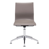 Zuo - Glider Fauteuil de conférence - Taupe-Moelleux et durable pour un confort quotidien exceptionnel