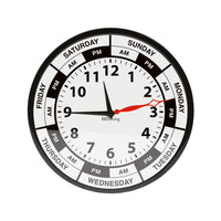 BIOS Living - Horloge Avec Jour - Anglais-Horloge avec jour affiche l’heure et le jour de la semaine