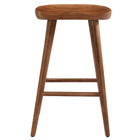 Modway - Saville Dos sans dos Tabourets de comptoir - Noyer - Ensemble de 2-8