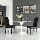 Modway - Parcel Restauration Imitation cuir Fauteuil d’appoint - Noir-Touches de moulures de tête de clous