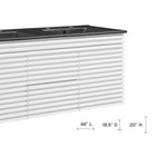 Modway - Render Fixation murale de 48" Vanette de salle de bain - Blanc Noir-Conception murale
