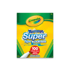 Marqueurs lavables Super pointes Crayola, ensemble de 100-Comprend 100 marqueurs lavables Super pointes Crayola aux couleurs Crayola