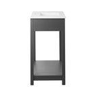 Modway - Altura 36" Vanette de salle de bain - Gris blanc-Capsules de pied non marquées