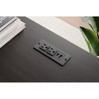 Thomasville - Bureau Azuria de 48 po de largeur avec rallonge coulissante et centre d’alimentation, espresso-Fini en mélamine espresso