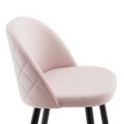 Modway - Cordial Performance Velvet Tabourets de bar - Rose - Ensemble de 2-9