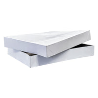 Eddie's - Boîte à vêtements - 8X - 11-1/2" x 8-1/2" x 1-5/8" - Blanc - Paquet de 100-Boîte cadeau
