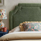 Modway - Magnolia Tissu rembourré Tête de lit - Feuillage-Tuyauterie de contraste