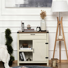 HOMCOM - Buffet 29,9 po L - blanc-Peut être utilisé comme buffet, meuble de rangement ou meuble TV 