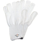 Zenith Safety - Doublure de gant thermique - Blanc - Taille Grand - Paquet de 12 -Peut être utilisée seule ou comme sous gant