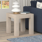 Hudson&Canal - Table d'appoint carrée Langston 22 po de largeur - Blanc aulne-Nettoyer avec un chiffon doux et sec, sans produits chimiques agressifs ni produits de nettoyage abrasifs
