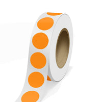 JAM Paper - Rouleaux d'étiquettes standard - Burst - joint de 2 -25 pouces - orange fluo - 125 étiquettes/rouleau-Couleur : Orange fluo | Faites ressortir votre courrier avec des étiquettes d'adresse d'expédition colourées.
