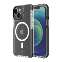 AXS - PROShield Plus etui transparent compatible avec MagSafe teste contre les chutes pour Apple iPhone 13, Noir-Coins renforces subtils absorbant les chocs