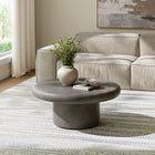 Modway - Argos Intérieur - Terrasse extérieure Rond de béton Table basse - Gris-Pieds de nivellement non marqués