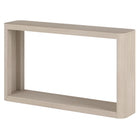 Hudson&Canal - Console Kellan , 132 cm de largeur, blanc aulne-Le plateau de table et l'étagère inférieure ont tous deux une capacité de poids de 50 lb