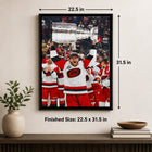 Frameworth - Nikolaj Ehlers Toile encadrée 20 po H x 29 po l Carolina Hurricanes Champions de la Coupe Stanley 2026 - Sous licence officielle LNH/AJLNH-7