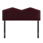 Modway - Cosette Performance Velvet Tête de lit King Size, Mûrier-Amorti en mousse dense