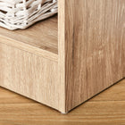 HOMCOM - Bibliothèque 5 niveaux avec étagères réglables pour salon, bureau à domicile - bois naturel-Montage requis 