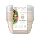 Bentgo - Bol Prep à 1 compartiment - Blanc cassé - Paquet de 10-Plus besoin de mesurer vos portions, le volume est déjà indiqué en relief sur le bol