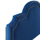 Modway - Belinda Performance Velvet Tête de lit King/King de Californie, Marine-Tissu résistant aux taches