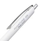 Pentel - Floatune Stylo à Bille Amélioré - Pointe 0,5mm - Encre Noire-Le corps entièrement blanc mat procure un style épuré et sophistiqué qui correspond à une esthétique minimaliste de grande qualité
