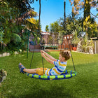 Outsunny - balançoire soucoupe 40 po pour enfants avec cordes de suspension réglables, bleu-Convient aux enfants à partir de 3 ans (poids maximal recommandé : 150 kg)  
