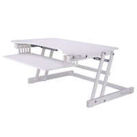 Rocelco – Plateforme à hauteur réglable ADR-W pour bureau assis/debout, 32 po, blanc-Plateforme surélevée à hauteur réglable pour bureau assis/debout