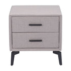 Zuo - Halle Table d’appoint - Gris-Plateau rectangulaire en MDF au design moderne et fonctionnel