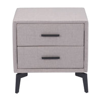Zuo - Halle Table d’appoint - Gris-Plateau rectangulaire en MDF au design moderne et fonctionnel