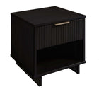 Manhattan Comfort - Table de nuit moderne Granville 18,11" à 1 tiroir - Noir-Assemblage à domicile requis Tout le matériel inclus