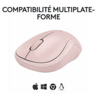 Logitech - M240 Silent Souris sans fil - Rose-Fonctionne sur plusieurs plateformes : Compatibilité parfaite avec les systèmes d’exploitation Windows, macOS, Linux, ChromeOS, iPadOS et Android ; ce produit est aussi certifié Works with Chromebook.