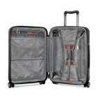 Ricardo Beverly Hills - Montecito 2.0 Bagage de Cabine Rigide 21 po - port USB - Graphite-Poignées de transport supérieure et latérale avec prise de transport inférieure - Facilitent le levage, le transport et le chargement de la valise sous différents angles
