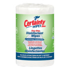 Certainty - Biodégradable Plus lingettes désinfectantes - 8 po x 6 po - 400 lingettes par rouleau - paquet de 2-Tue le SARS-CoV-2 (le virus
à l’origine du COVID-19)
en seulement 30 secondes