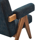 Modway - Lyra Tissu Fauteuil - Azure Fabric - Ensemble de 2-8