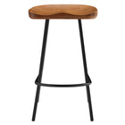 Modway - Concord Dos sans dos Tabourets de comptoir - Noyer - Ensemble de 2-8