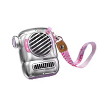 Divoom - Enceinte Bluetooth design Spark Pop - Rose-Conception semi-sectionnelle unique : Allie un alliage de zinc de qualité supérieure à une coque transparente, inspirée des jouets de créateurs et de l'esthétique mécanique