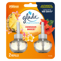 Glade - Recharge d'huile parfumée pour branchée - brise exotique - paquet de 2-Brise exotique