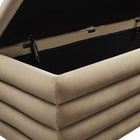 Modway - Mezzo Rembourré Performance Velvet Établi de rangement - Taupe-9