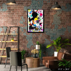 Frameworth - Mickey Mouse impression eclabousse de peinture PhotoGlass - impression encadree - 27,5 po l x 38,5 po H-6