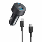 Anker - Chargeur allume-cigare PowerDrive PD 2 35 W 2 ports USB-A/USB-C avec câble USB-C - Noir-Charge rapide - Puissance totale de 35W avec 1 port PD et 1 port PIQ2.0