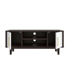 Modway - Daxton 43 po Meuble TV, Cappuccino Blanc-Assemblée requise