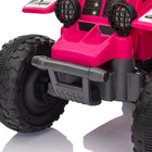 Qaba - Quad ATV 4 roues pour enfants 6V avec phares - rose-Convient aux tout-petits de 18 à 36 mois, avec une limite de poids de 55 lb (25 kg)