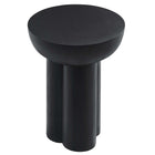 Modway - Caspian Béton rond Table d’appoint - Noir-Limite de poids : 198 lb