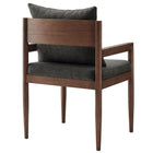 Modway - Remington Fauteuil à manger - Charbon de bois-Entièrement assemblé