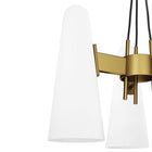 Modway - Beacon 3-Lumière Lumière suspendue - Laiton satin opale-Installation professionnelle requise