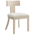 Modway - Peregrine Bois et tissu rembourrés Chaises de salle à manger Ensemble de 2 - Ivoire naturel tissé à bruyère-Coussinets de pied non marqués